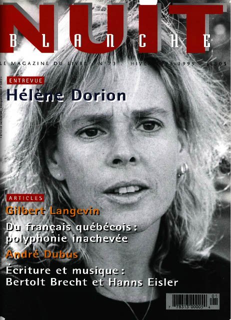 Couverture numéro 73