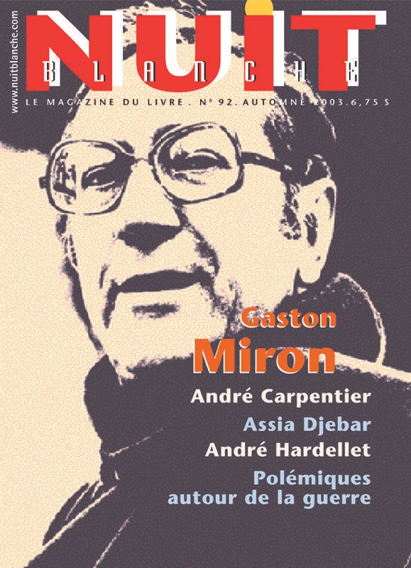 Couverture numéro 92