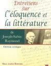 Entretiens sur l'éloquence et la littérature